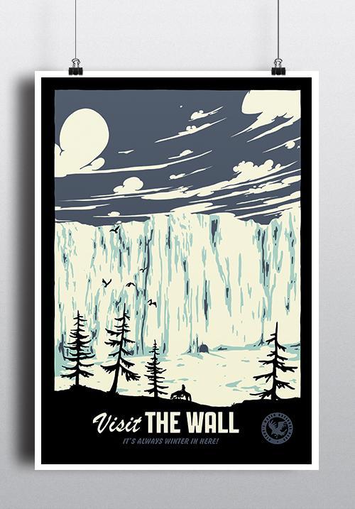 'Visit the Wall' is today's featured print on qwertee.com/print/visit-th… RePost for a chance at a FREE TEE!