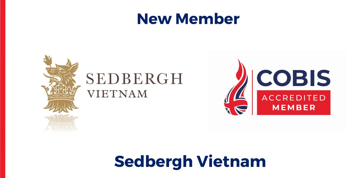 We’d like to welcome Sedbergh Vietnam, who have been awarded COBIS Accredited Member (CIS) status! #COBISMember
