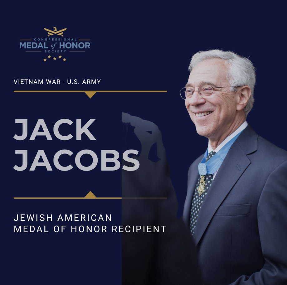 In honor of Jewish American Heritage Month, explore the legacy of #MedalofHonor Recipient Jack Jacobs.

Read his story here: 
cmohs.org/recipients/jac…