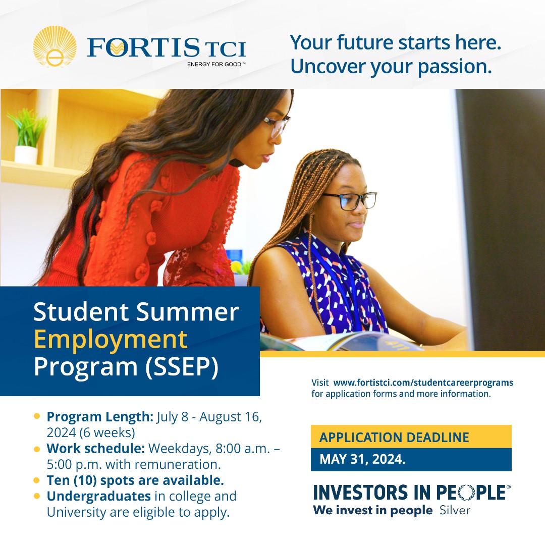 Are you a college or university student seeking summer work experience? Apply for FortisTCI's Student Summer Employment Program (SSEP) to work with professionals, enhance your skills, and get paid. Apply by May 31, 2024. Visit fortistci.com/studentcareerp… #FortisTCI #CareerDevelopment