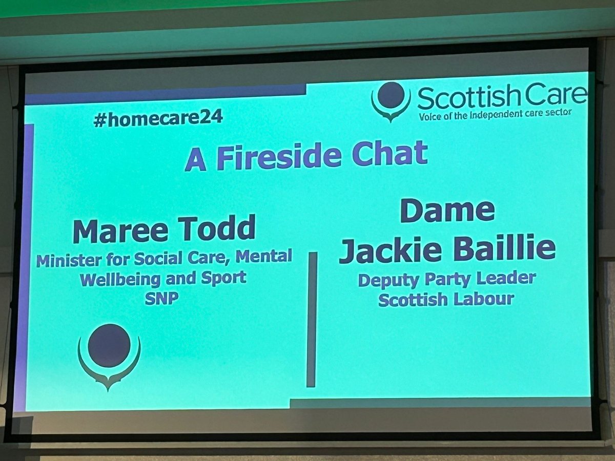 We have enjoyed an amazing start to today's Scottish Cares National Care at Home and Housing Support Conference and Exhibition.  😍

There’s a real buzz around the #carerevolution happening here. Feeling inspired and excited by all the presentations so far! 💚

#homecare24