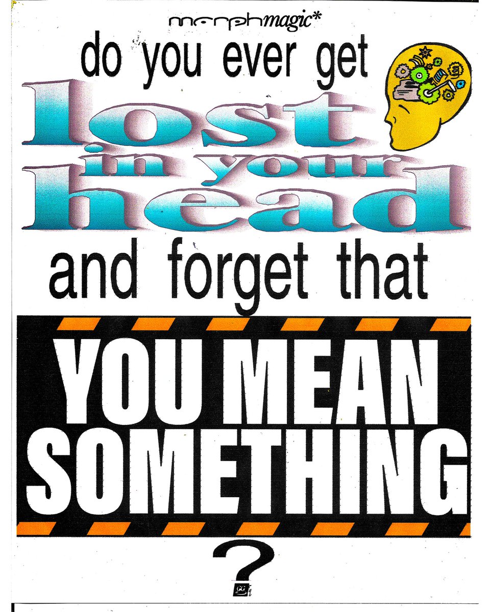 morphmagic_'s tweet image. Do you ever get lost in your head and forget that you mean something?