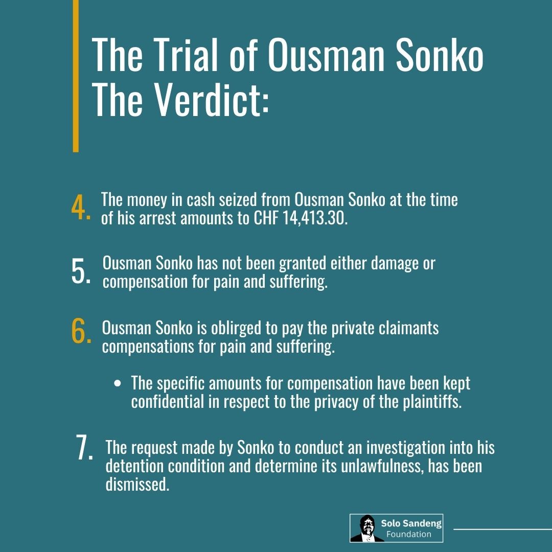 Here is a detailed summary of the Ousman Sonko Verdict for a deeper grasp of the details of his sentencing in Switzerland. #SSF #Sonko #Justice #Gambia