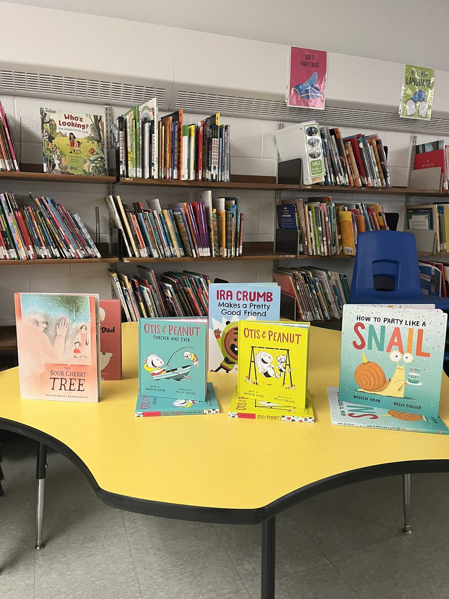 Today we are *so* excited to welcome @Naseemo , author of Party like a Snail 🐌🥳 Blue Spruce Nominee 🏅 to our library! @ForestofReading @TDSB_Grenoble @GrenobleLlc