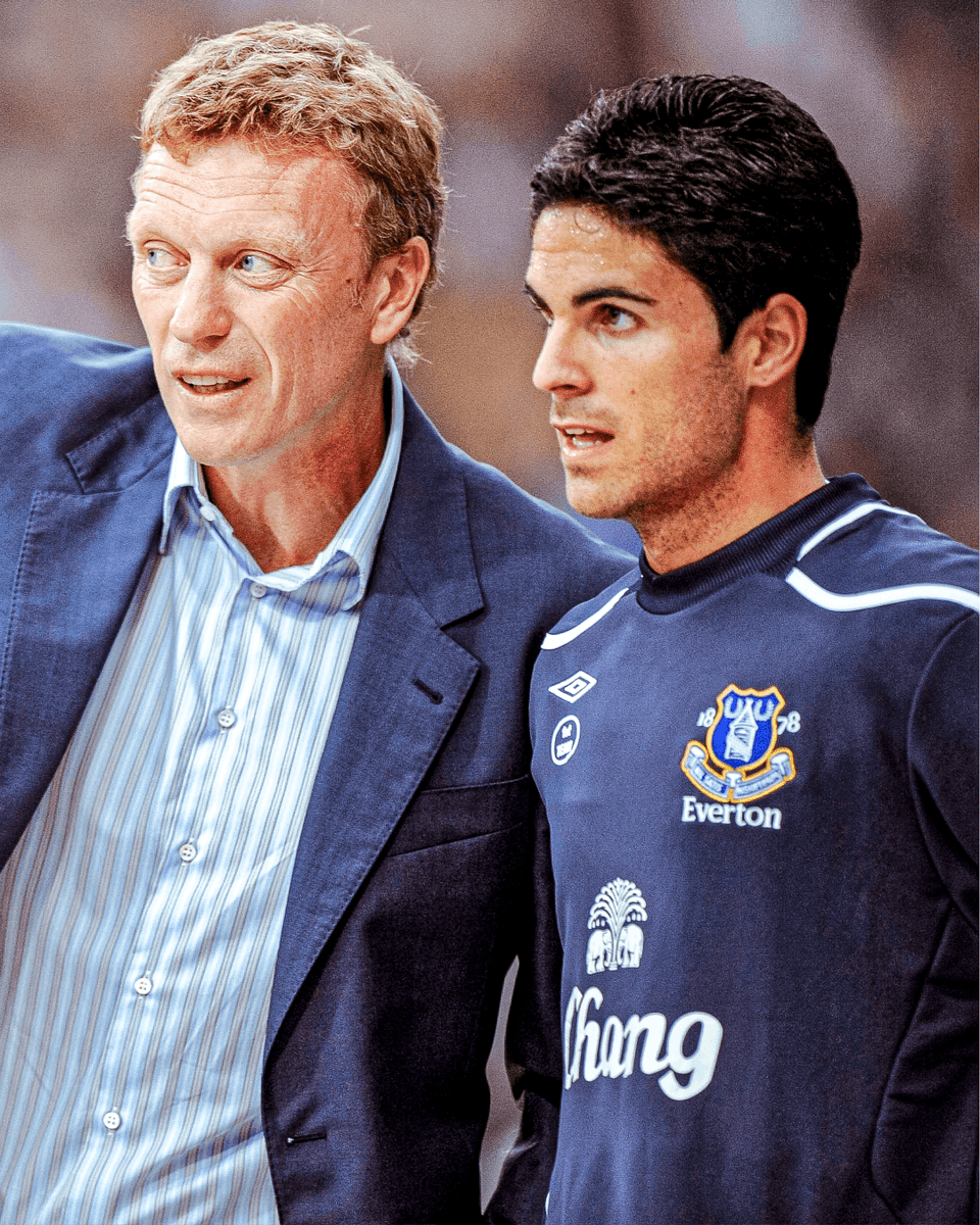 David Moyes brought Mikel Arteta to the Premier League in 2005, managing the Spaniard for six years at Everton. 19 years on, Arteta needs his former coach's West Ham side to get a result against Man City if @Arsenal are to win the 2023/24 Premier League title...