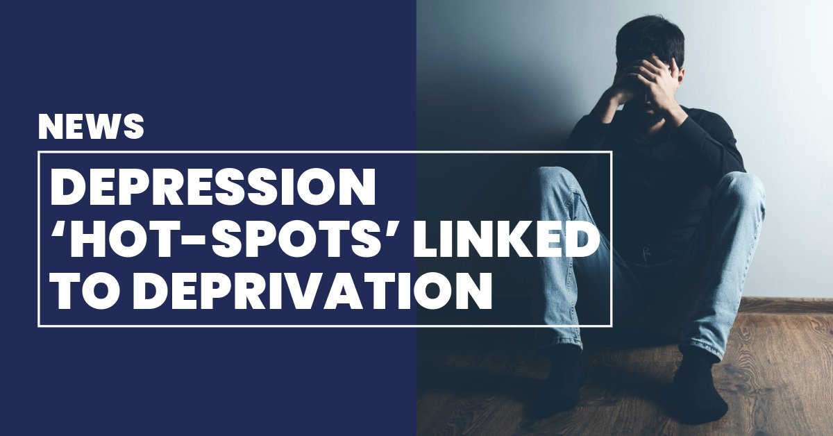 NEWS | Research by @LivUni and @unisouthampton reveals 'hotspots' in England of high levels of depression coupled with deprivation, particularly in the North. Find out more ⬇️ news.liverpool.ac.uk/2024/05/17/stu…