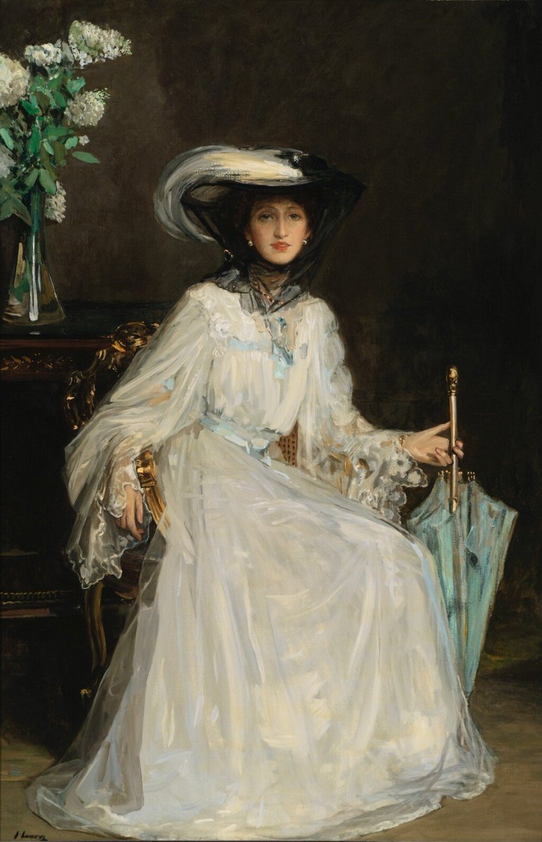 🎨)SIR JOHN LAVERY LADY EVELYN FARQUHAR 1904