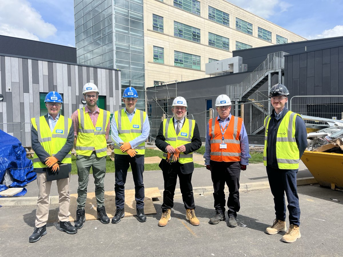 NHSBSWICB's tweet photo. We’re delighted to welcome @ChrisHopsonNHS, Chief Strategy Officer @NHSEngland for a visit to some key innovative, forward-looking projects in BSW today, starting with a look around @GWH_NHS ‘s Emergency Department, set to open its doors in a few months. https://t.co/FsifQALBlc
