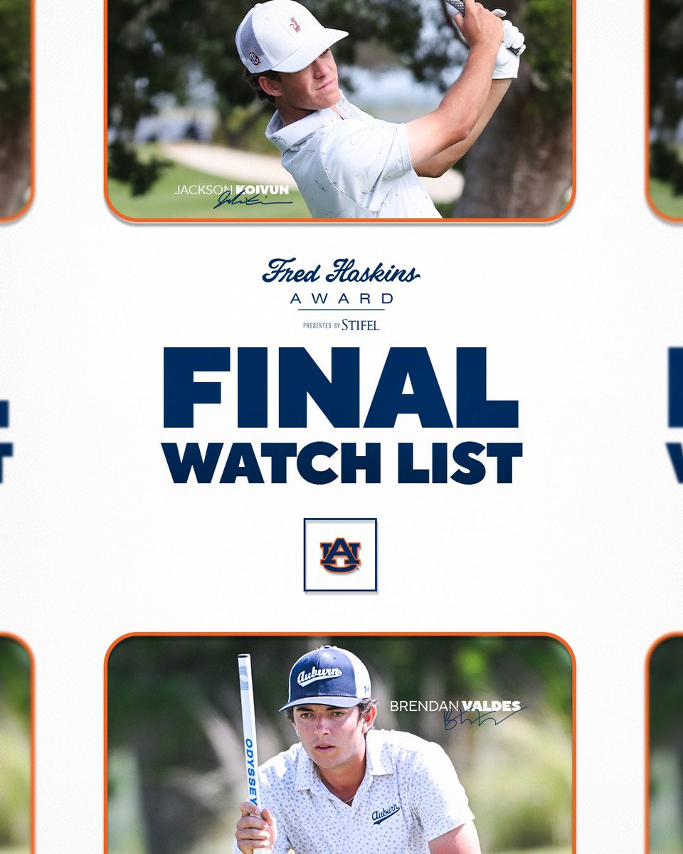 Can you vote for two people? Asking for a friend. 🗳️

#WarEagle | @TheHaskinsAward