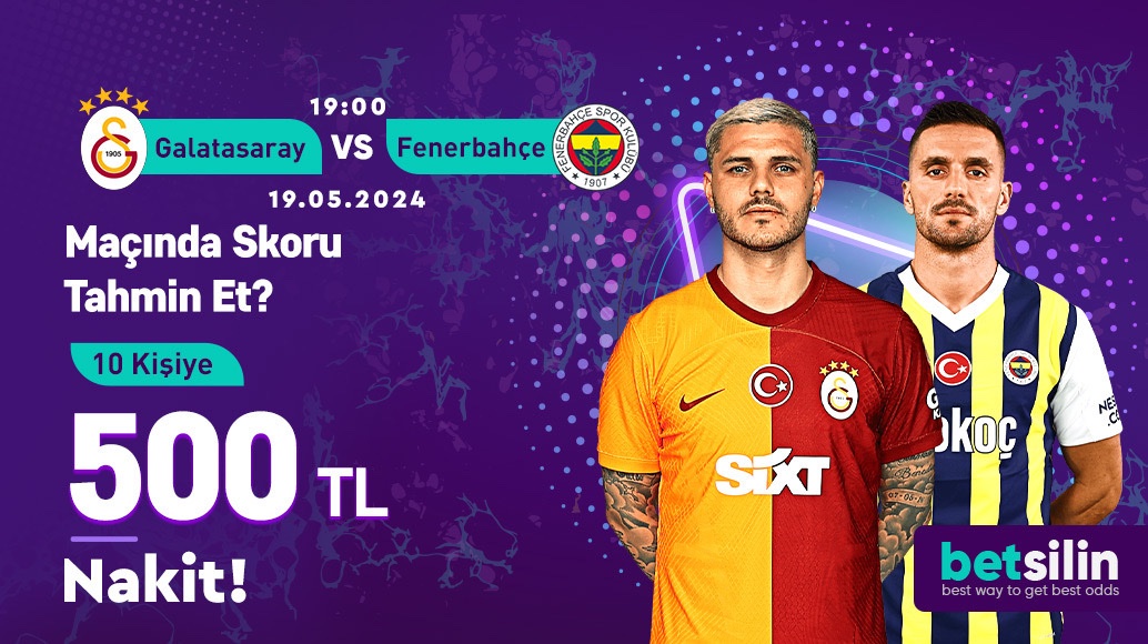 Betsilin derbiyi de boş geçmiyor🎁

Skoru tahmin et 500₺ kazan hem de çevrimsiz ve şartsız🚀

➡️ Skor tahmininizi kullanıcı adınızla yazınız.
➡️ En az 3 arkadaşınızı etiketleyiniz.
➡️ Bu gönderiyi RT edip X sayfamızı takip ediniz.
📲 rebrand.ly/ywi8si9