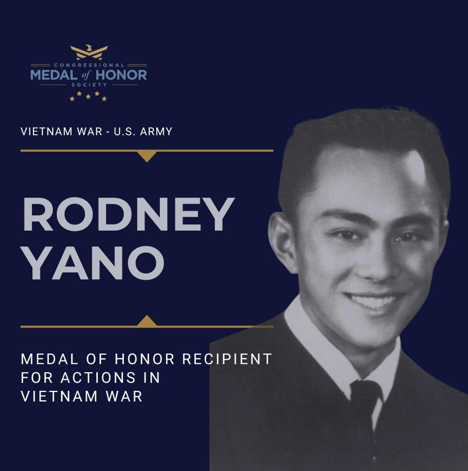 With Memorial Day coming up soon, we encourage you to honor the memory of #MedalofHonor Recipients who have died during service by learning and sharing their stories. You can start with the legacy of Recipient Rodney Yano. 

Read his story here:
cmohs.org/recipients/rod…
