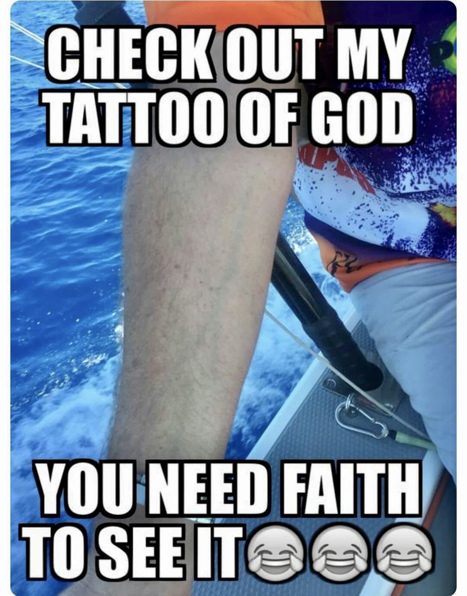 A tattoo of god