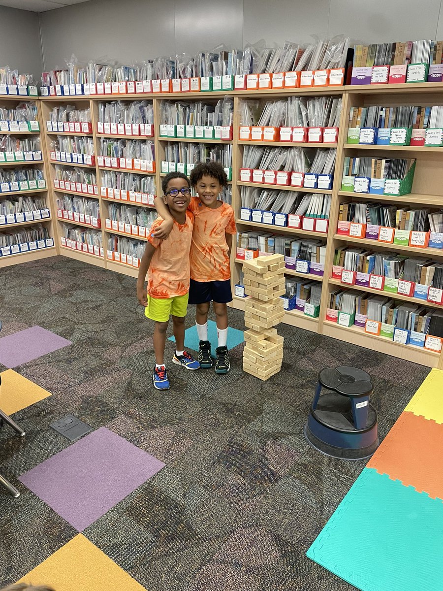 Time for indoor field day! Bowling and Jenga in the library?! Yes, please! #ItsWorthIt #ParkSharks