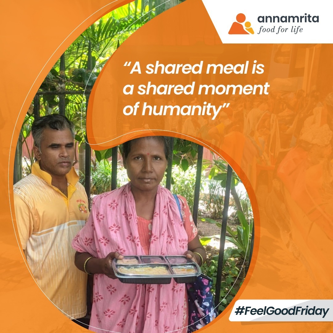 This Friday, let's spread kindness by sharing meals with those in need, creating moments of connection and compassion. #annamrita #food #donation #dreams #foodforlife #healthyindia #health #tax #kindness #csr #development #corporatesocialresponsiblity #feelgoodfriday