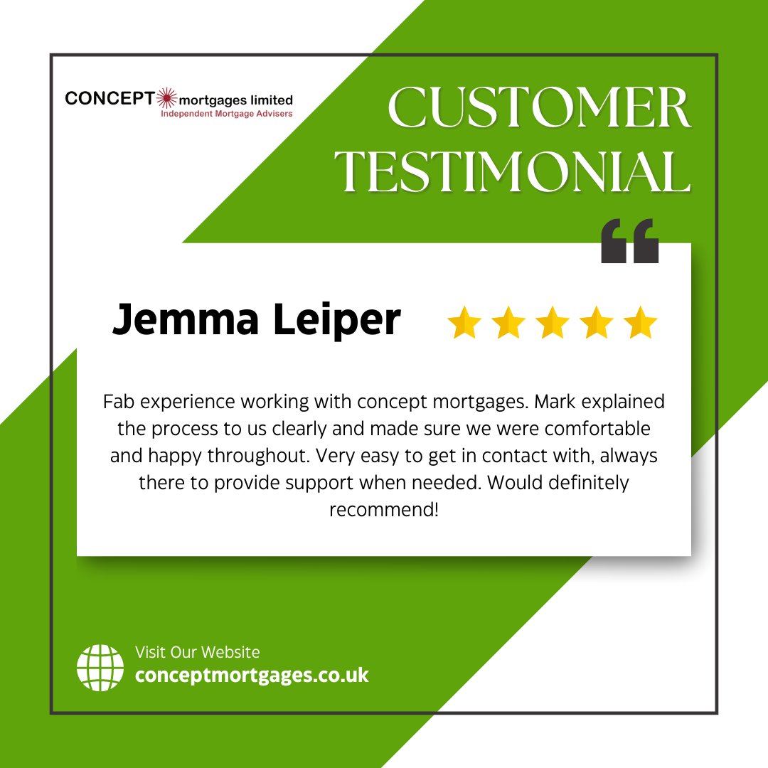 Thank you for taking the time to leave this wonderful review! 🥰

Contact us today on 0151 342 3084 or visit concept-mortgages.co.uk for more information.

#mortgages #mortgageexperts #mortgageadvisor #mortgagehelp #customerreview