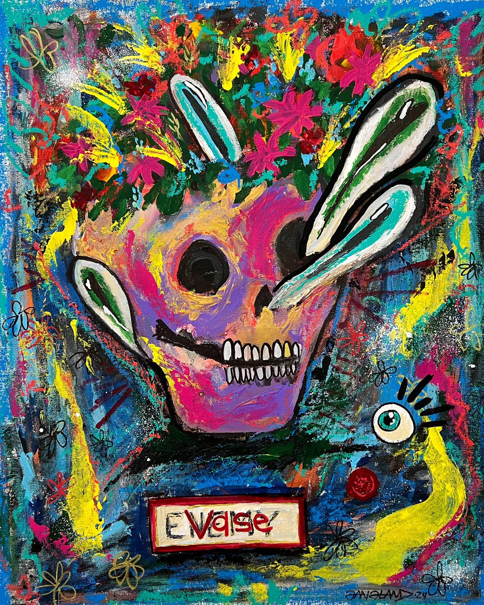 Just finished this one after a super long night in my art studio. I call it “Repurposed”