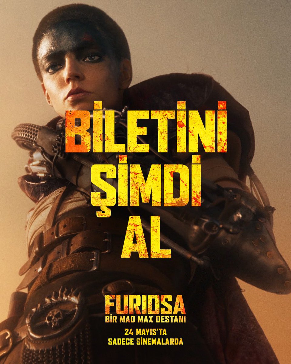 Yılın en epik savaşına sinemada tanık ol. Furiosa: Bir Mad Max Destanı biletleri şimdi satışta!