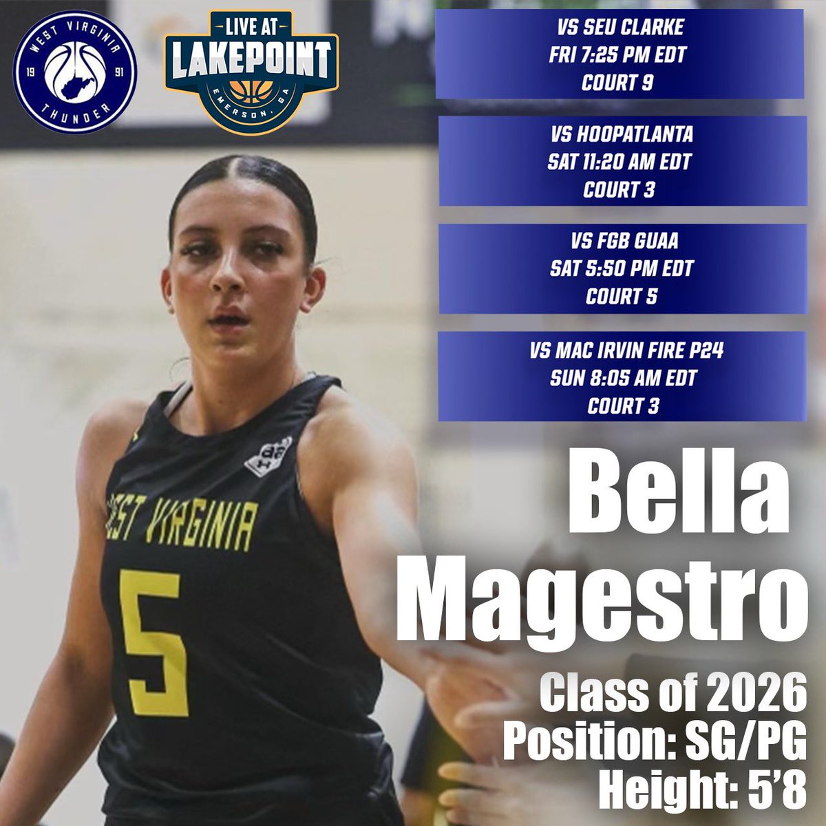 Colleges Coaches check out Bella Boo Magestro.  Extremely high basketball IQ, Fundamental, Strong Weight Room. Great Teammate who ALWAYS finds open player, SNIPER 3 point land can flat out defend. 2X State Champ & 2X All State Selection Basketball Family🙏✝️🏀💪🦅 #NeverSatisfied
