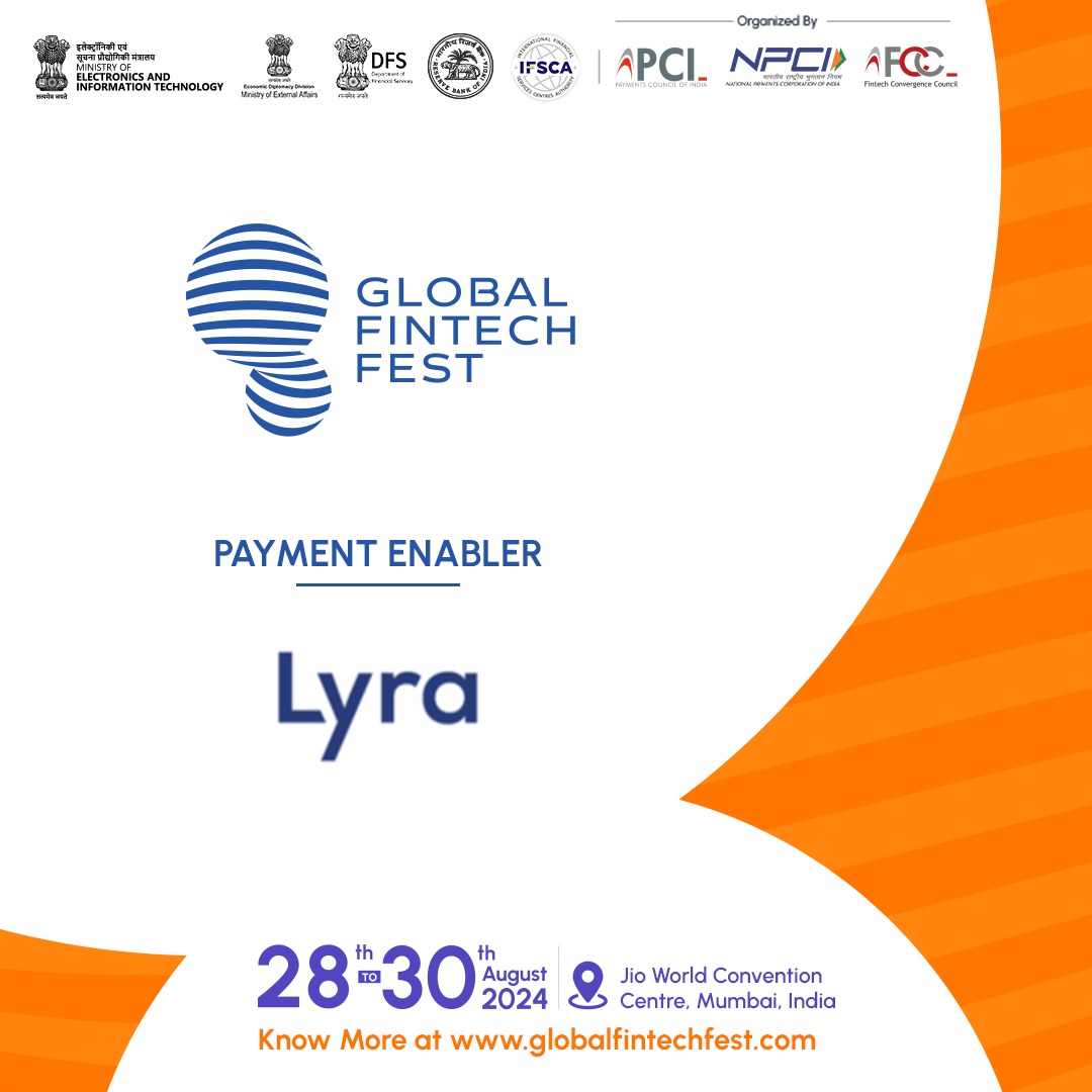 We’re ecstatic to reveal that Lyra is onboard as our official 'Payment Enabler' for the Global Fintech Fest! Get ready for an unparalleled payment experience, elevating our event to new heights of innovation and efficiency. 

#GFF #GFF24 #GlobalFintechFest #FintechRevolution