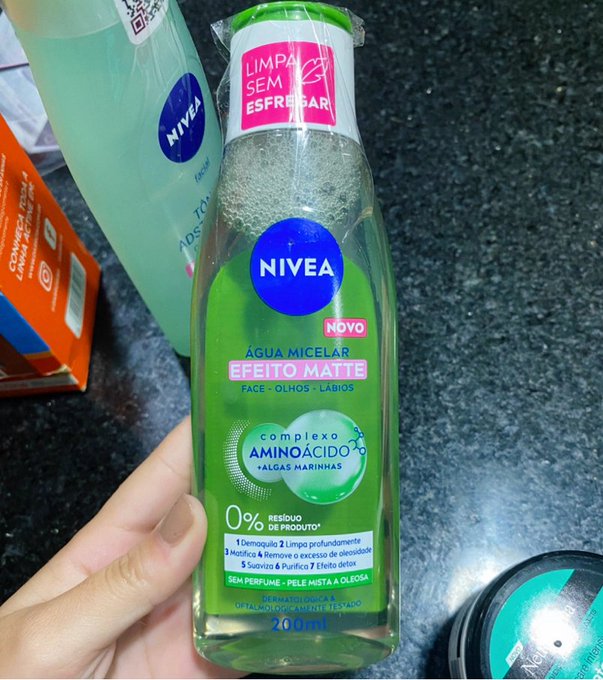 NIVEA Água Micelar Solução de Limpeza Facial 7 em 1 Efeito Matte 200ml