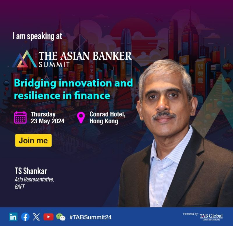 BAFT's Regional Representative, Asia & Executive Liaison, will explore deep tier supply chain financing at @TheAsianBanker Summit on 5/23.  theasianbanker.com/summit2024/

TAB subscribers/Summit attendees will receive a 15% International Trade and Payments discount from #BAFT!