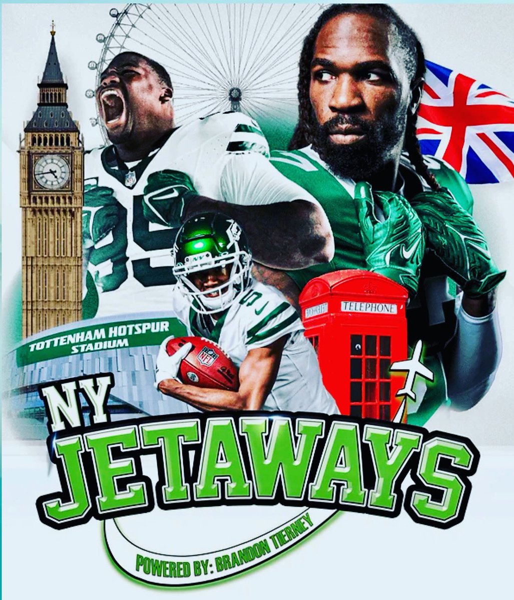 🚨 ROAD TRIP 🚨 🍏 Round trip/non-stop to London 🍏 All ground transfers 🍏 Hotel 🍏 Private double-decker tour of London 🍏 Sat evening cruise on Thames River 🍏 Game day tailgate hosted by me 🍏 Tickets Jets vs Vikes ONLY 150 slots available! 👉🏻 nyjetaways.net
