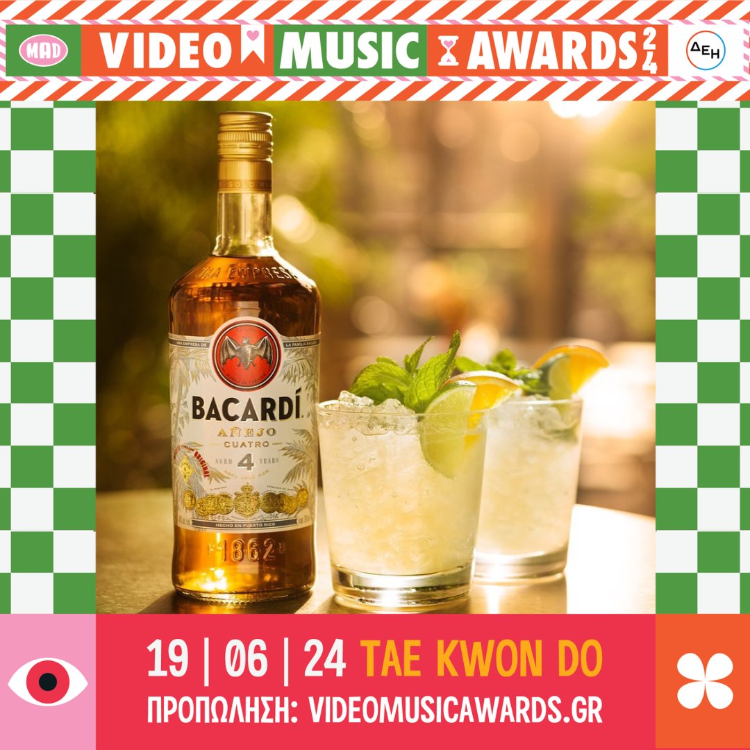 To all Bacardi lovers, τα Mad Video Music Awards 2024 έφτασαν!

Εξερεύνησε τον diverse και «free spirit» κόσμο του BACARDÍ με signature cocktails, δροσερή διάθεση και let the party begin. 🍸

#Bacardi #BacardiGr #DoWhatMovesYou #MadVMA #MadVMA24