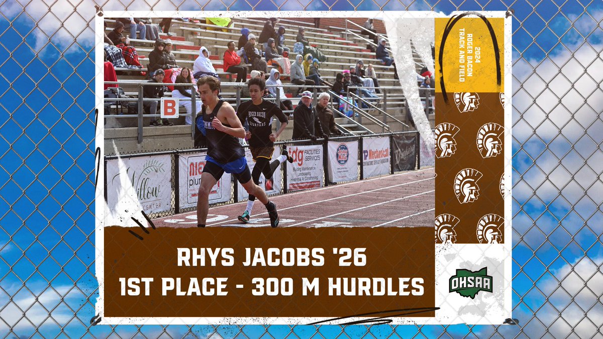 Congrats to Rhys on his win in the 300 M Hurdles!
#HailSpartans