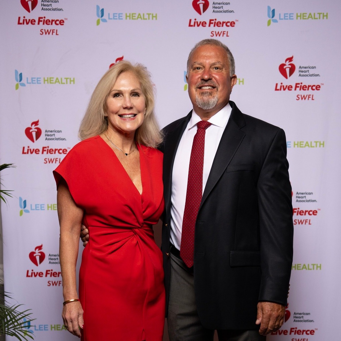 Our team repping @Lee_Health at the SWFL Go Red for Women 20th Anniversary Celebration! Shout-out to event co-chairs, Stephanie Wardein and Dr. Malissa Wood of Lee Health! #LeeHealth #HeartCare #SWFL @drmalissawood @GoRedForWomen @AmericanHeartFL
