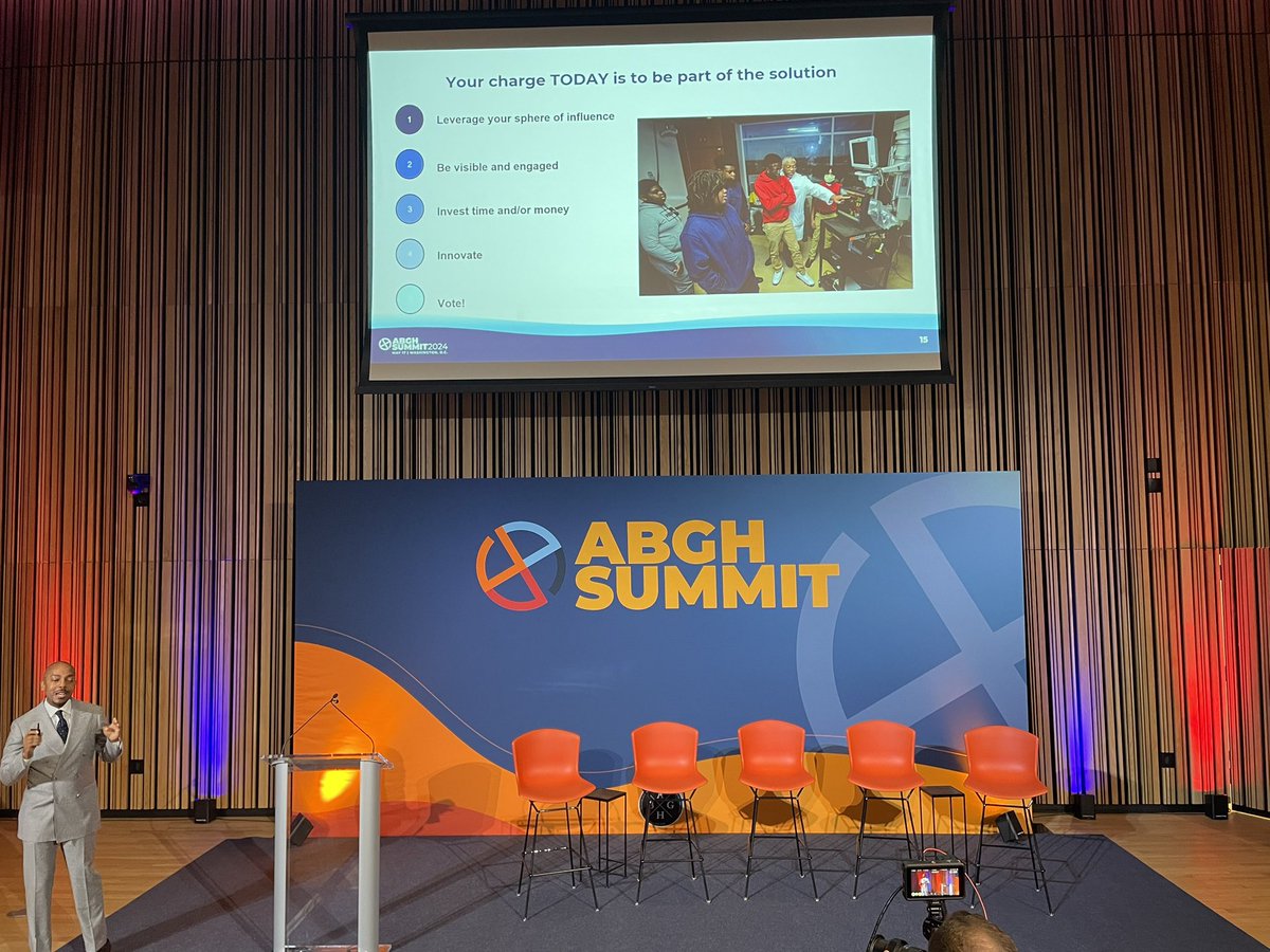 <a href="/DMGrayMD/">Darrell Gray, II, MD, MPH, FACG</a> <a href="/blackingastro/">ABGH</a> 🔑s to increasing Black men in medicine:

👉🏾Intentionality &amp; visibility 
👉🏾Boost storytelling 
👉🏾Invest in Black boys/men inside &amp; outside of the classroom 
👉🏾Advocate &amp; get involved 

#ABGHSummit24