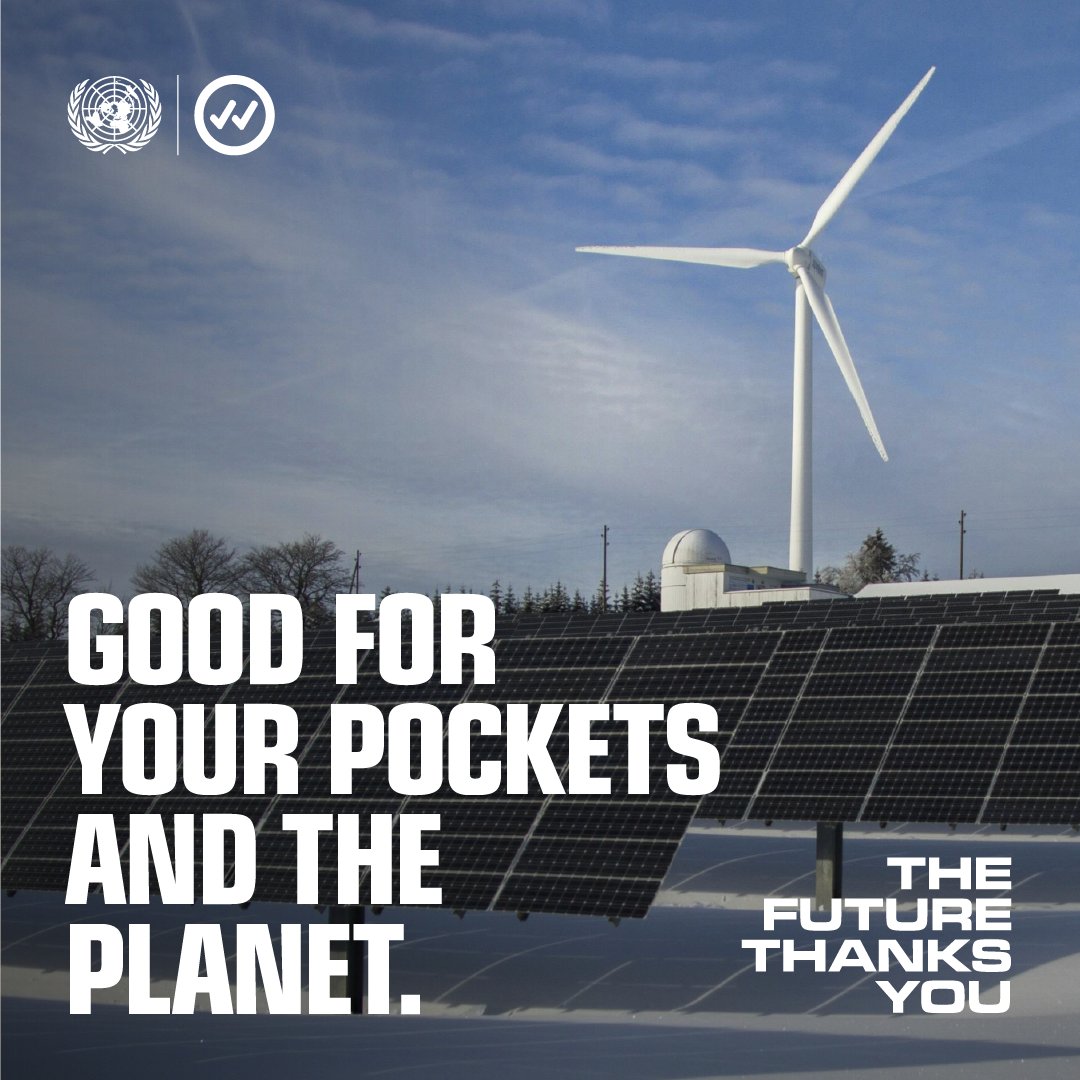 ✅ Affordable
✅ Reliable
✅ Accessible

Renewable energy is an investment that is good for people and good for our planet. un.org/en/climatechan…
#ClimateAction