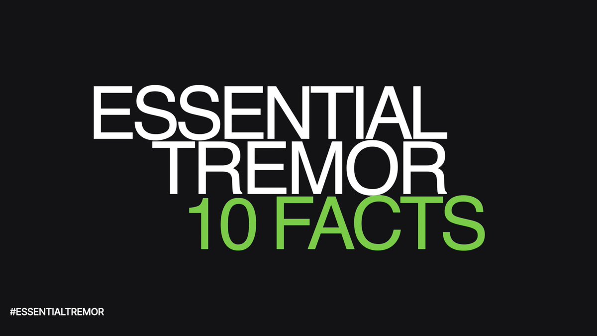 Though essential tremor is one of the most common causes of tremor, it is not well known and often misunderstood. This video outlines the basic facts about ET and its impact. youtu.be/BP3IIve_rbg