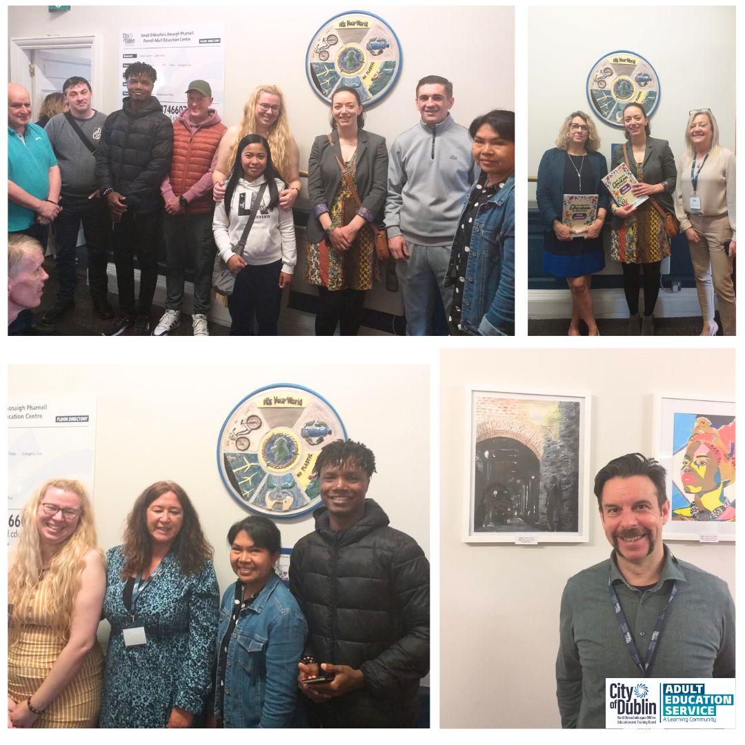 The Parnell AES was thrilled to welcome Councillor Janet Horner representing the Lord Mayor's Office in celebrating our Climate Justice community project/ gallery wall. Well done to all our talented learners and tutors across our different services.