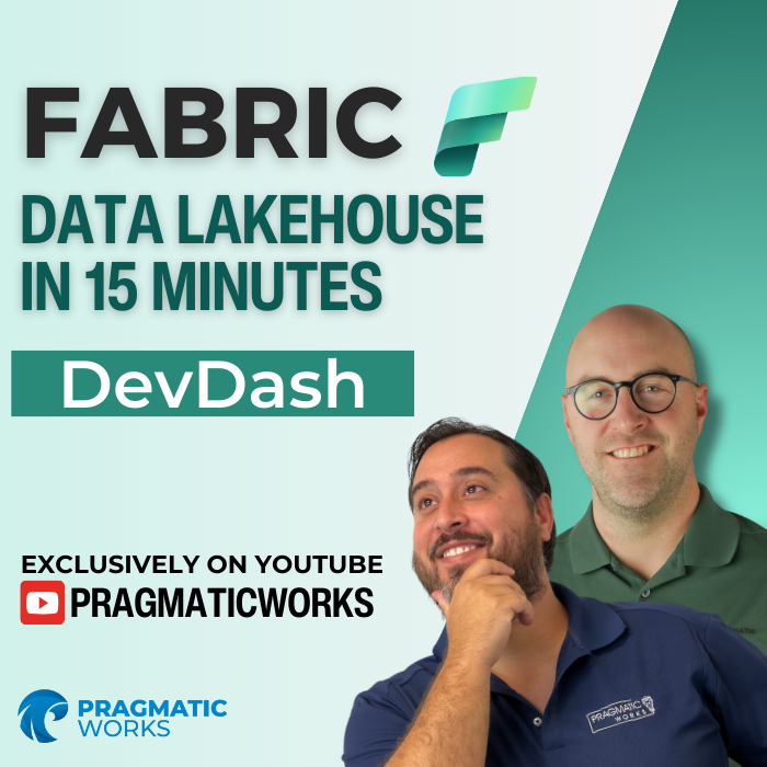 PragmaticWorks's tweet image. In the first episode of our new series DevDash, Austin and Manuel must develop a Data Lakehouse in just 15 minutes. #PragmaticWorks #Fabric #MicrosoftPartner #DevDash
Watch here: prag.works/devdash