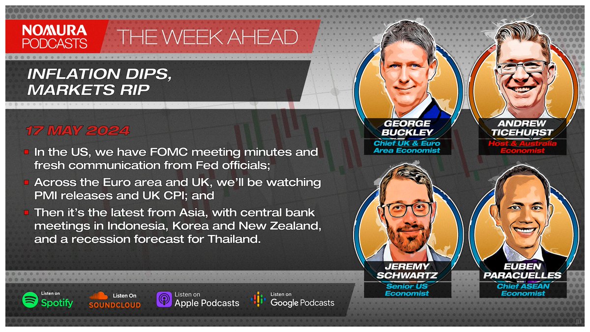 In our latest #WeekAhead #podcast, our Economists from across the globe review the key market drivers over the coming week. Cooler US data are causing markets to run hot, but can the trend continue next week? Listen here: ow.ly/e1Tu50RJGpp #Fed #Policy #GlobalMarkets #Japan