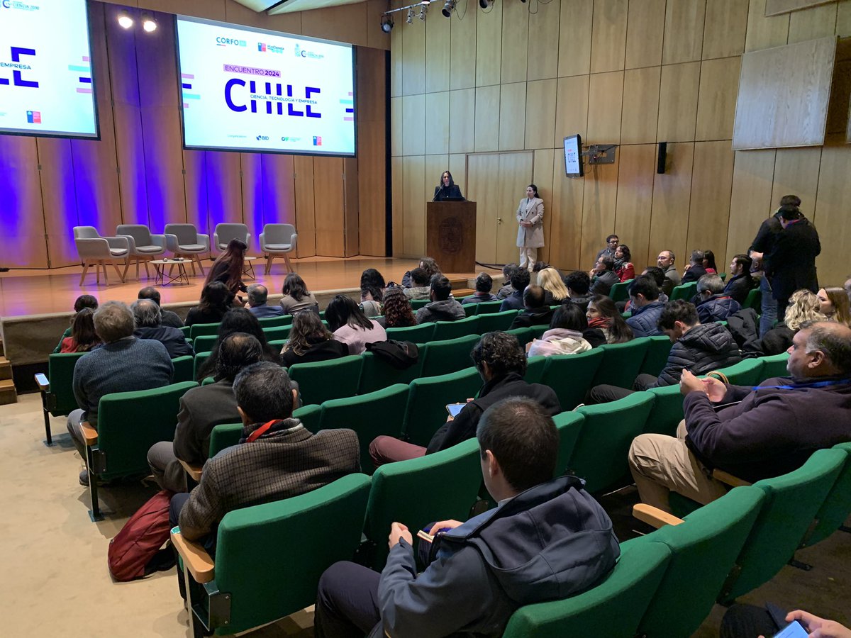 Estamos en vivo 💻 Únete a la transmisión del Encuentro Chile: Ciencia, Tecnología y Empresa 2024 👉 youtube.com/live/SmHC32ngV…