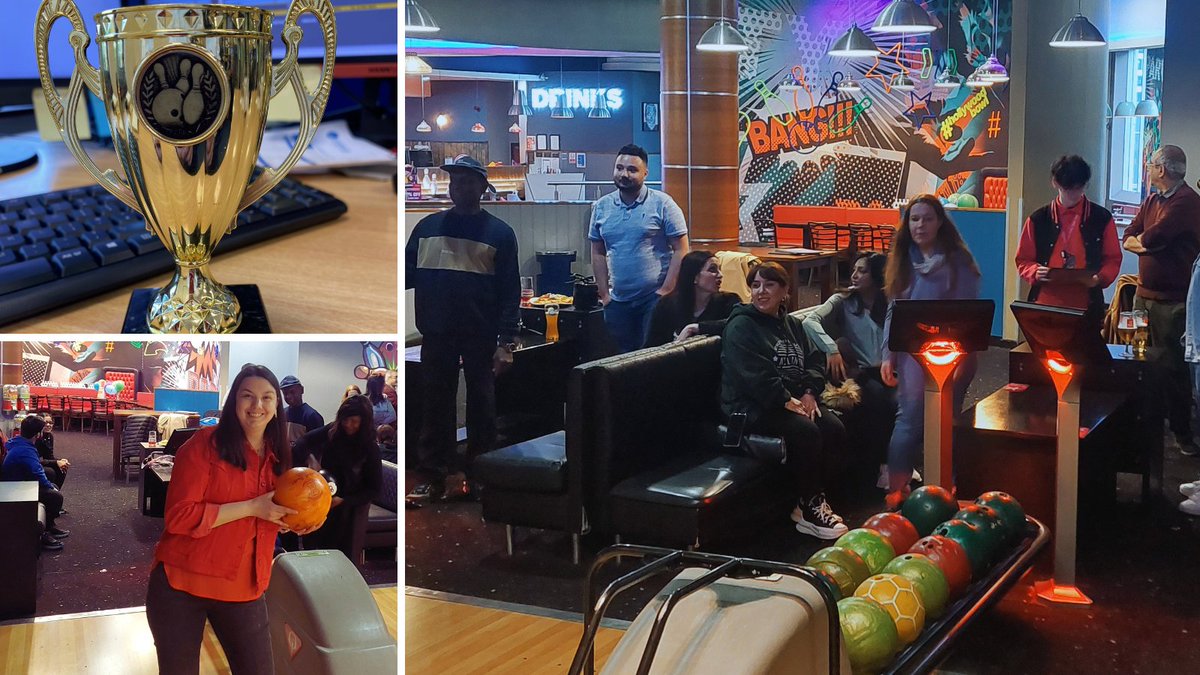 Our recent #companyevent at the local #bowling alley was a smashing #success!The #event highlighted our amazing team's #camaraderie and spirit. 🎯
Read all about our fun-filled day here: lnkd.in/efeYygrd
#TeamBonding #Teamwork #SilentSounds  #languageserviceprovider