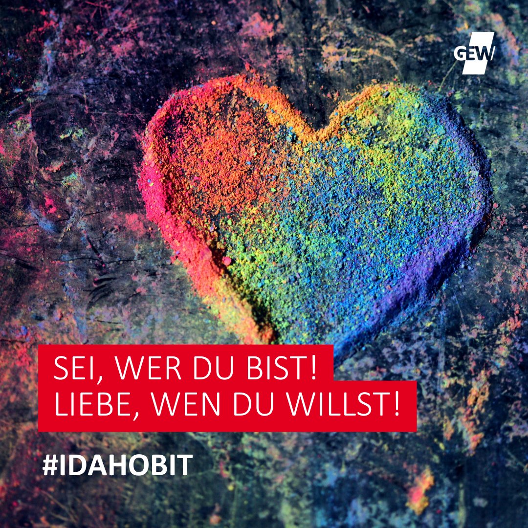 ❤️ Sei, wer du bist! Liebe, wen du willst! Heute ist #IDAHOBIT, also der Internationale Tag gegen Homo-, Bi-, Inter- und Transphobie bzw. -feindlichkeit. #LoveIsLove #LGBTIQ #IDAHOBIT2024 #Vielfalt #Respekt #Queer #Solidarität #DGB #Gewerkschaft