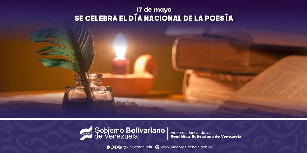 #Efemérides || Cada #17May, se celebra el Día Nacional de la Poesía, en honor al poeta, humorista, periodista y ensayista venezolano Aquiles Nazoa quién nació un 17 de mayo de 1920. #17May