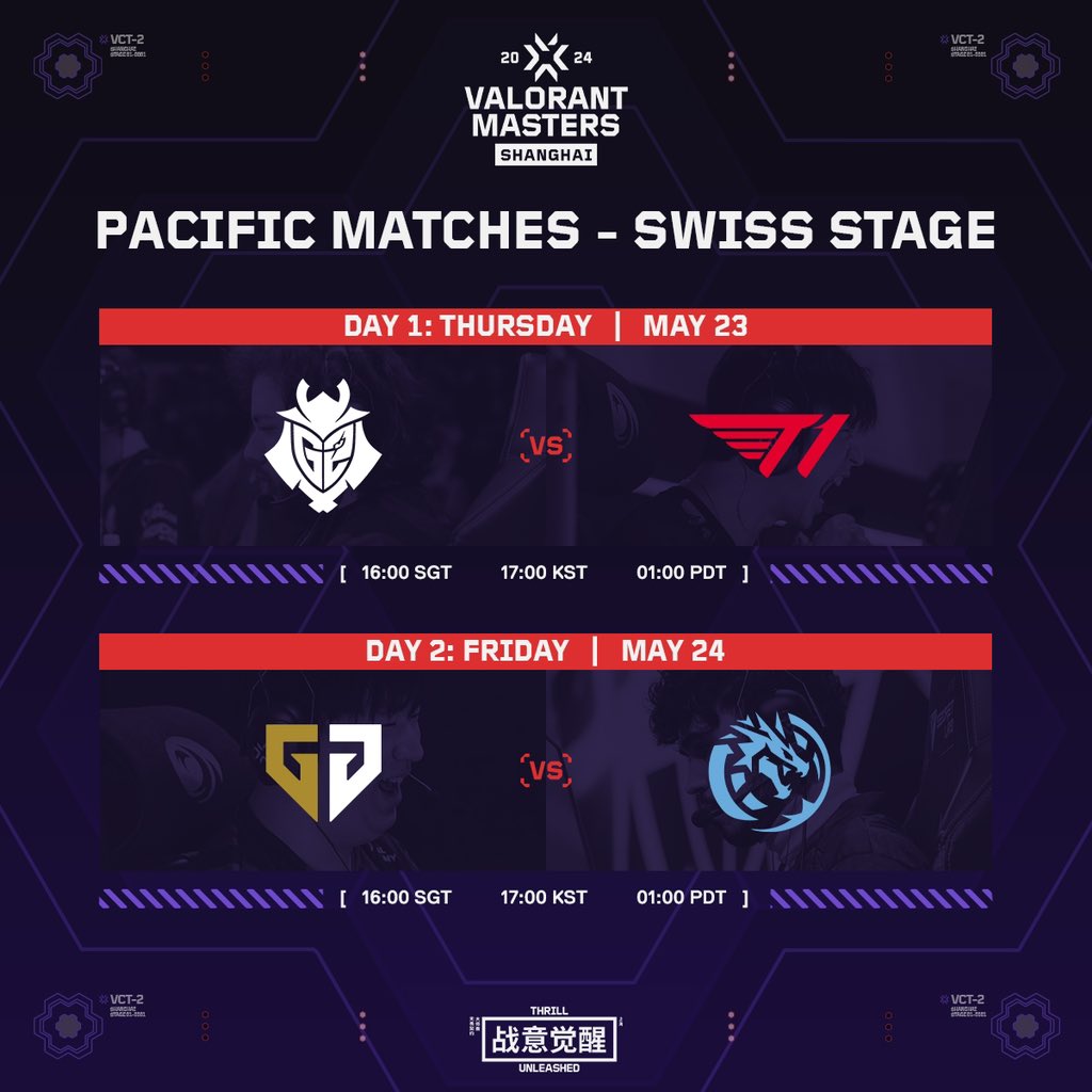 No more midnight alarms needed for the Pacific ⏰ Prime time matches are set for the Swiss Stage of #VALORANTMasters Shanghai!
