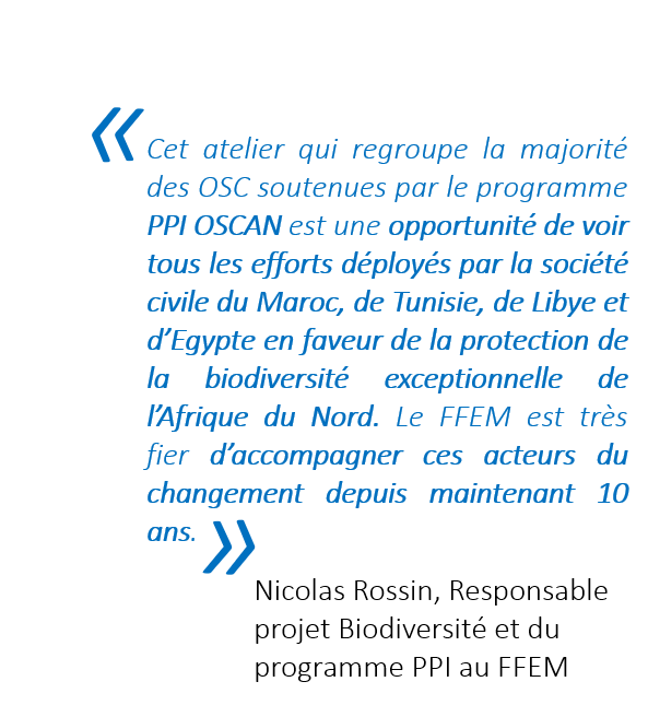 Le @FFEM_Fr participe auprès de l'UICN-Med & de tous les #partenaires à l'Atelier Régional du Programme #PPIOSCAN 3 à #Agadir 🎯 #Partager 10 ans d'action ds la conservation en #Afrique du Nord & #coconstruire de nouvelles #solutions durables #SFN pr la #biodiversité ds la région