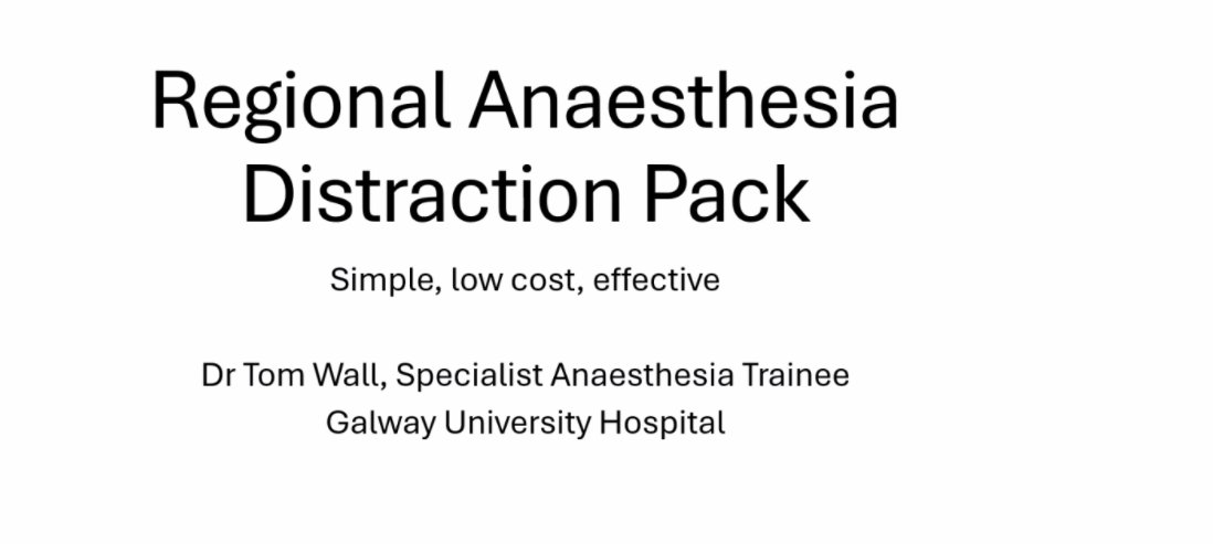 ProgrammeSpark's tweet image. 🗣️#sparkseed #pitch10 Tom Wall Galway University Hospital @saoltagroup with his idea: Regional Anaesthesia Distraction Pack

@NDTP_HSE @HSELive @NurMidONMSD @WeHSCPs
