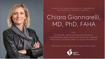 NYU CVRC (@nyulhcvrc) on Twitter photo Congratulations to Chiara Giannarelli <a href="/ChiaraGiannare1/">Chiara Giannarelli</a>, winner of the Jeffrey Hoeg Arteriosclerosis, Thrombosis & Vascular Biology Award for Basic Science and Clinical Research! Presented at #VascularDiscovery24 Congratulations to Chiara Giannarelli <a href="/ChiaraGiannare1/">Chiara Giannarelli</a>, winner of the Jeffrey Hoeg Arteriosclerosis, Thrombosis & Vascular Biology Award for Basic Science and Clinical Research! Presented at #VascularDiscovery24