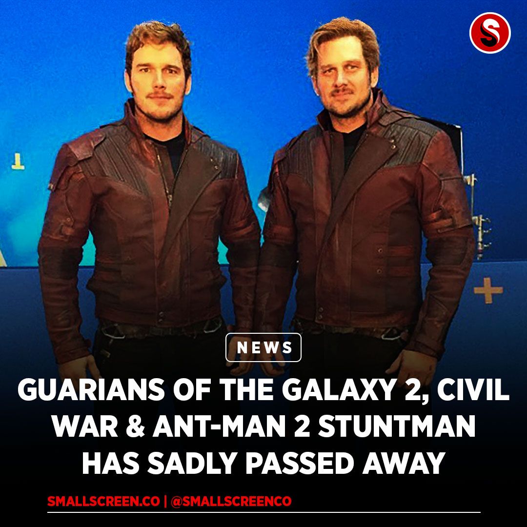 Tony McFarr, a stuntman best known as Chris Pratt's stunt double in Guardians Of The Galaxy Vol. 2, has sadly passed away at the age of 47.

He was also a stunt performer on Captain America: Civil War and Ant-Man & The Wasp.

#ChrisPratt #Stuntman #MarvelStudios #MCU