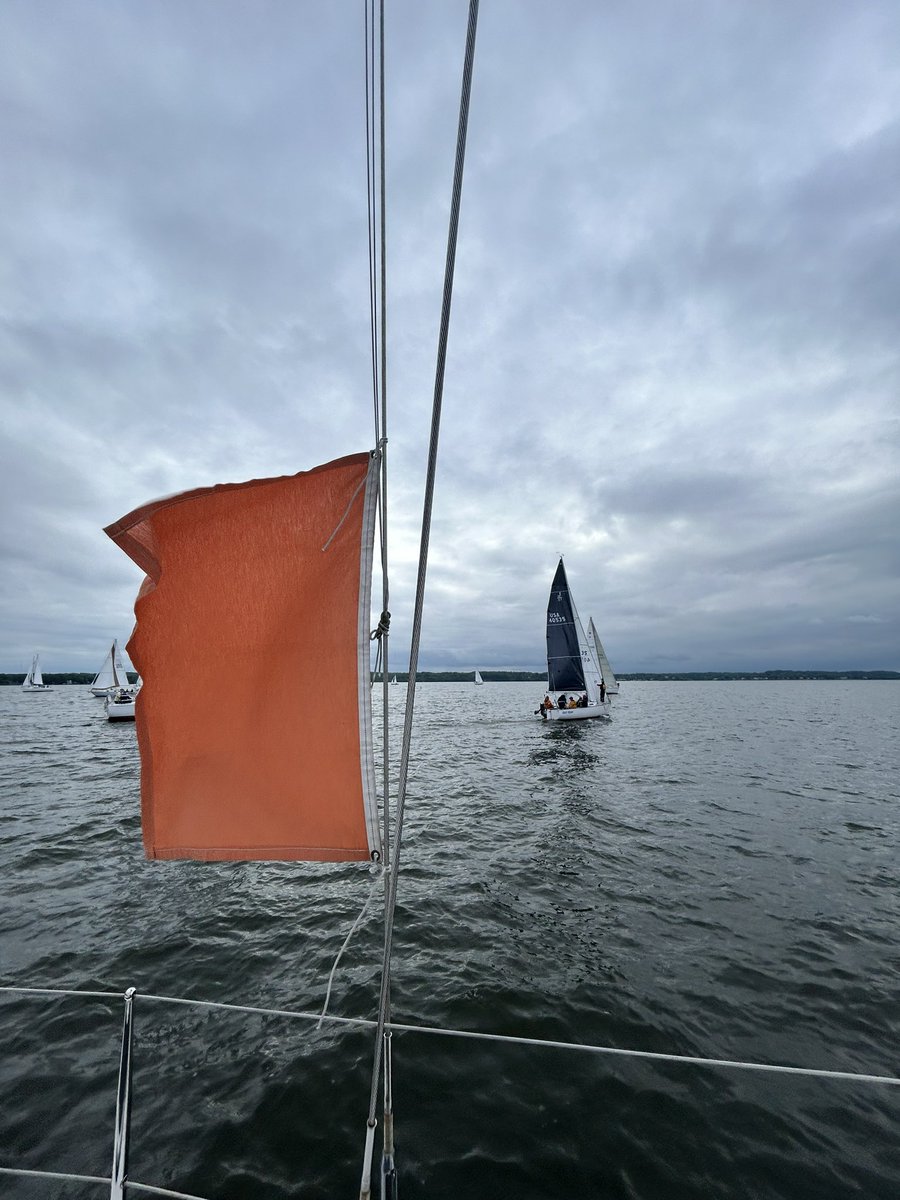 Gearing up for some inclimate weather this weekend… we sail rain or shine! #fridayfeeling #fridaymorning #sail #storm #weather #stormchasers #boat