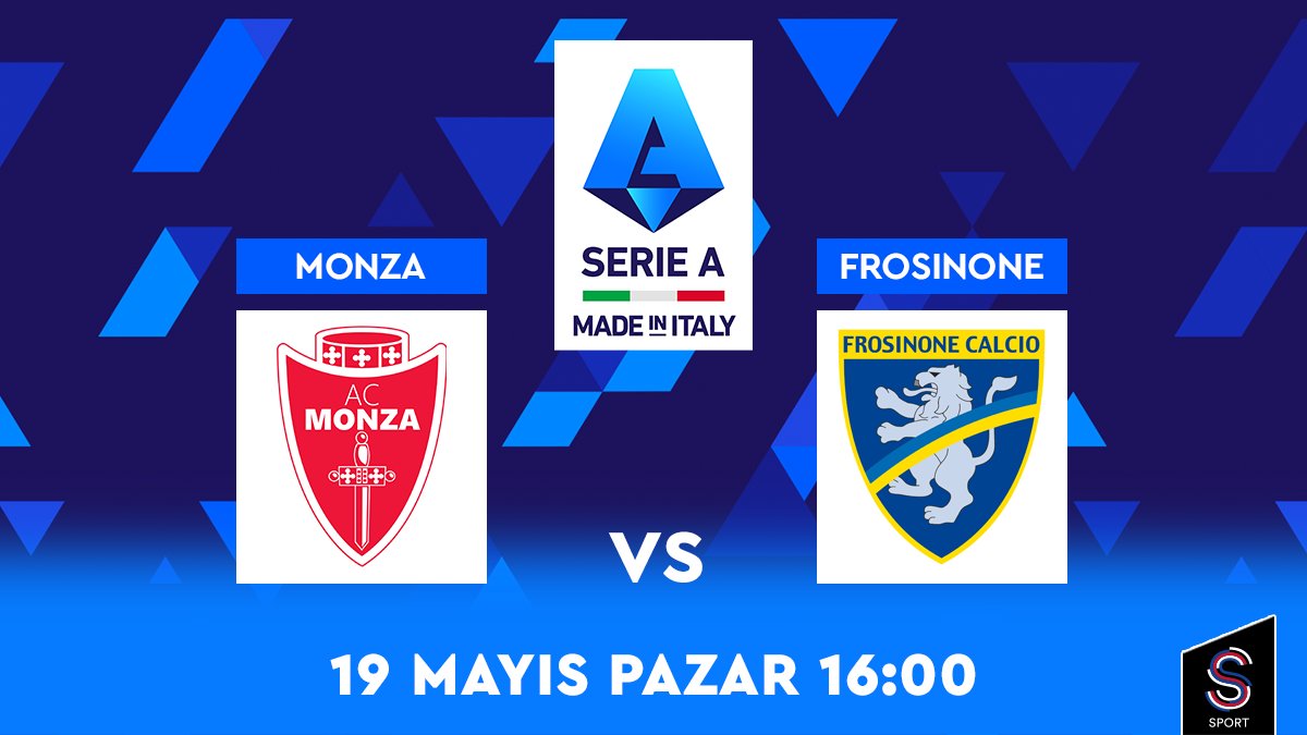 🇮🇹 #SerieA'nın 37. haftasında oynanacak olan Monza - Frosinone karşılaşması, birazdan canlı yayınla S Sport ve S Sport Plus'ta! ⚽ bit.ly/3lFea9C