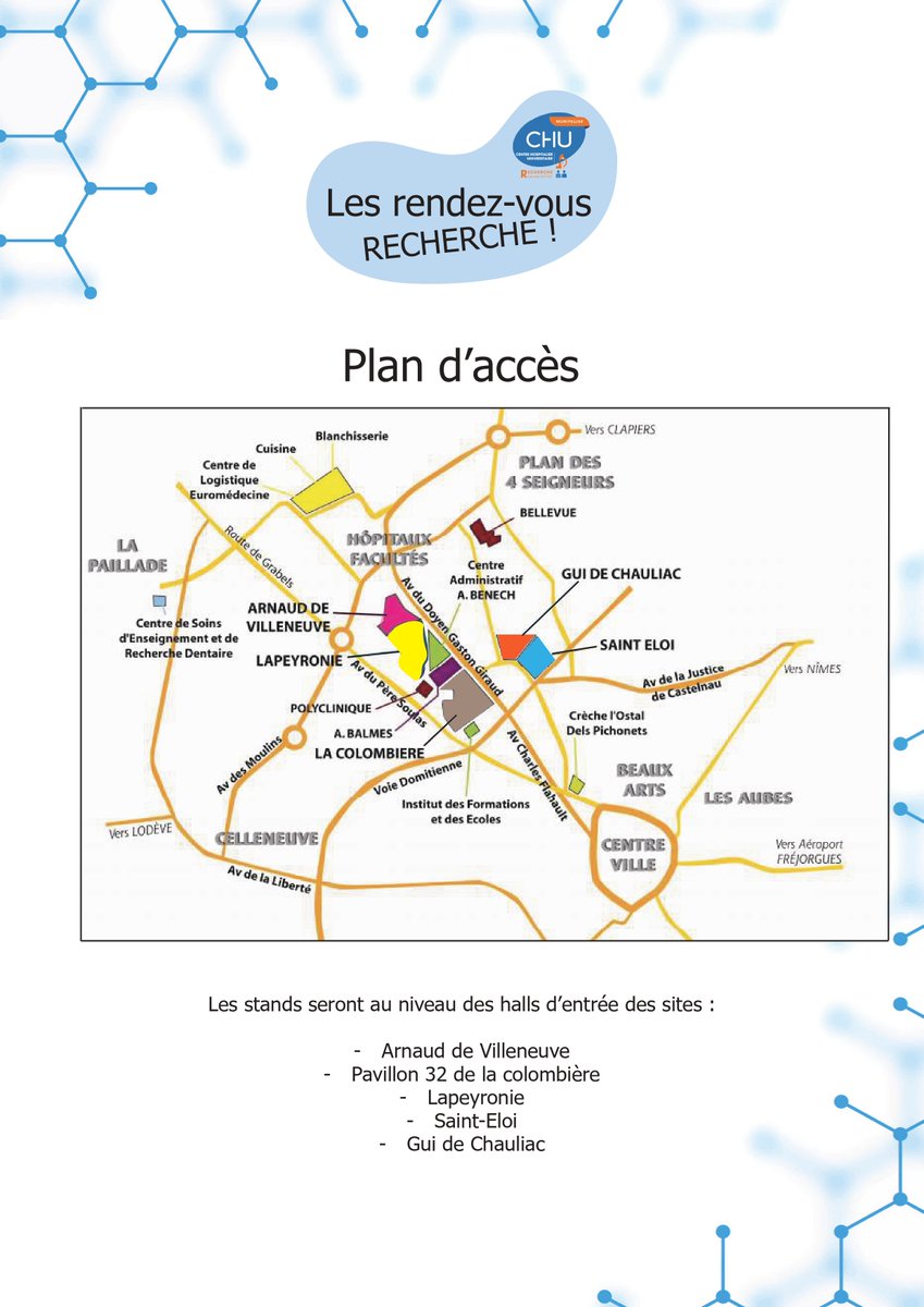 CHU de Montpellier (@chu_montpellier) on Twitter photo #Recherche 👁️🗨️ Le <a href="/CHU_Montpellier/">CHU de Montpellier</a> lance « Les rendez-vous de la Recherche »
🎯 L'objectif est de faire découvrir les projets de Recherche Clinique au bénéfice des patients, de rencontrer les chercheurs pour répondre à toutes les questions. #Recherche 👁️🗨️ Le <a href="/CHU_Montpellier/">CHU de Montpellier</a> lance « Les rendez-vous de la Recherche »
🎯 L'objectif est de faire découvrir les projets de Recherche Clinique au bénéfice des patients, de rencontrer les chercheurs pour répondre à toutes les questions.