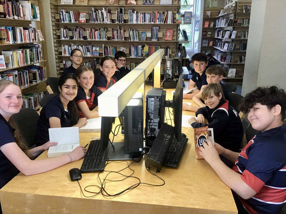 KSWLibrary's tweet image. What a perfect morning in the Library with three Y7&amp;amp;8 classes visiting to choose books for the 'Genre discovery'  reading challenge. L4B &amp;amp; L4D stayed on, resulting in delightful clusters of children reading throughout the Library.  My idea of Heaven! #WeLoveReading 📚