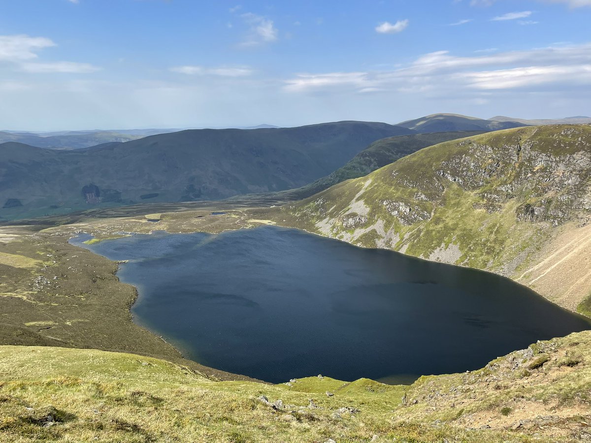 Loch Brandy from The Snub - a steep climb but worth it for the view. #Angus #ResearchingNewNovel