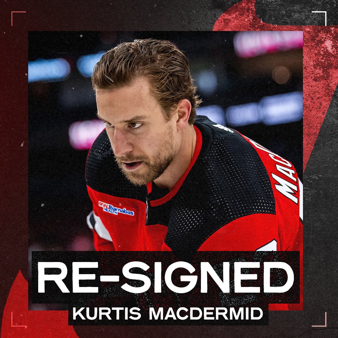 Big Mac is back! We have re-signed Kurtis MacDermid to a three-year contract. 📰: bit.ly/4bHRfmp